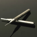 Drillpro DB-M4 10pcs 0.8mm Tungsten Steel Milling Cutter Bits 3.175mm Shank End Mills