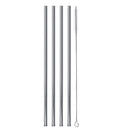 Reusable Straw Stainless Steel Straws Reusable Metal Drinking Straws with Cleaning Brushes Pouch