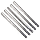 5pcs 4 Flutes 3mm Shank Tungsten Carbide End Mill Cutter HRC50 CNC Tool