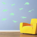 Honana DX-132 9PCS 15x6cm Fluorescent Glow Dinosaur Wall Sticker