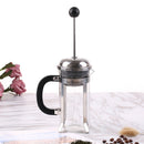350ML Glass Blunt French Press Coffee Maker Machine Kettle Pot with Stainless Steel Coffee Plunger Hollow Espresso Maker Coffee Pot