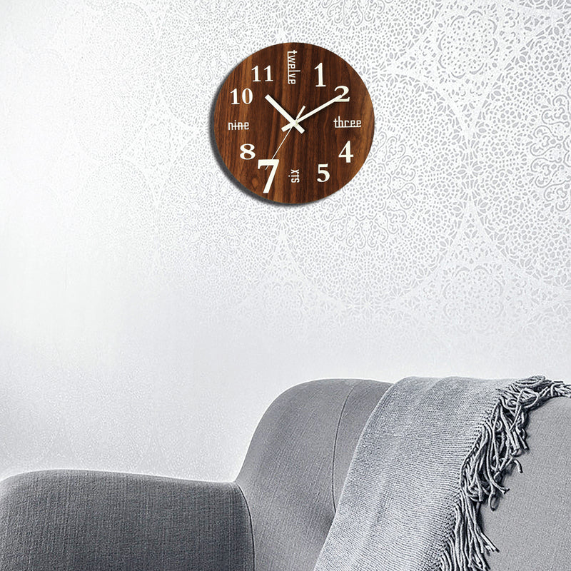 Modern Luminous Wall Clock Glow In The Dark Art Home Living Room Decorations