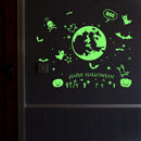 Creative Halloween Series Fluorescent Luminous Paste Sticker Night Light Bar Decorative Wall Sticker