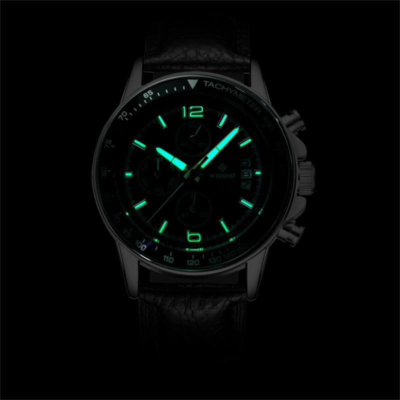 WISHDOIT WSD-002 Fashion Men Quartz Watch Luxury Luminous Business Wrist Watch