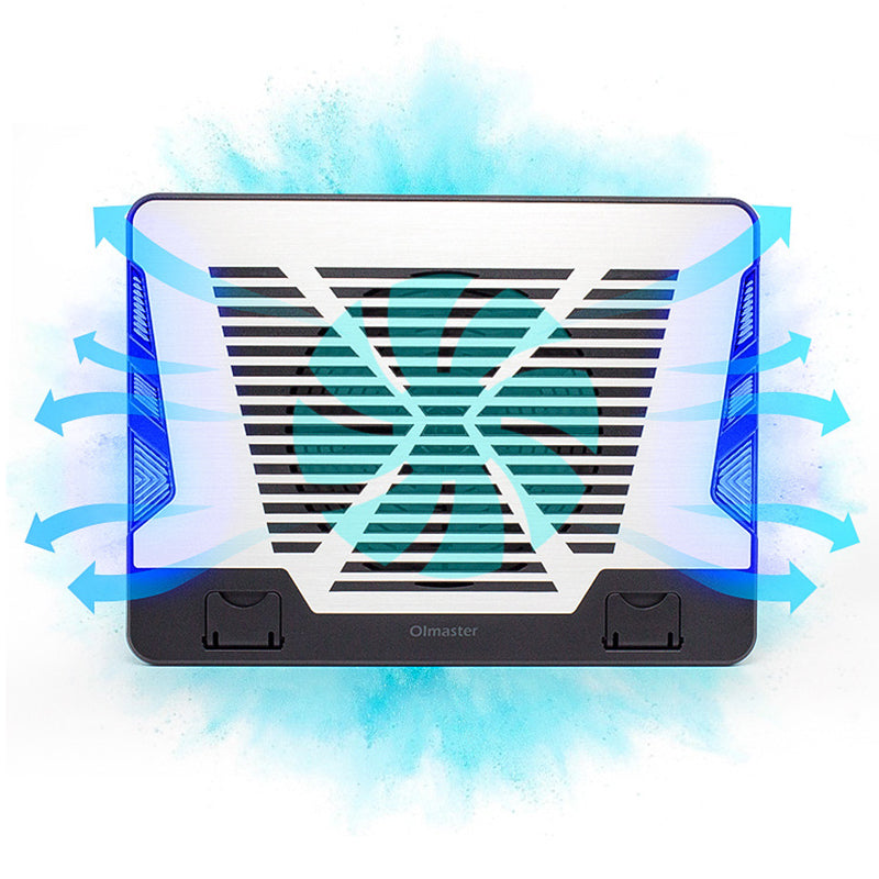Oimaster CF-6542-B Genuine USB Laptop Cooler Cooling Pad Base Led Notebook Cooler Computer USB Fan Stand For Laptop PC 12-17 Inch