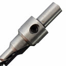 2pcs 4mm-5mm HSS 5 Flute Countersink Drill Bits Set Reamer Woodworking Chamfer