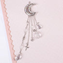 Retro Diamond Tassels Crescent Hairpin Stars Pendant Hair Accessories for Women