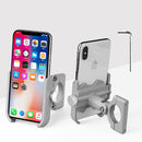 BIKIGHT Aluminum Alloy Universal Phone Holder 4.5-6.8inch 360 Adjustable Phone Clip Stand Shockproof Portable Phone Bracket