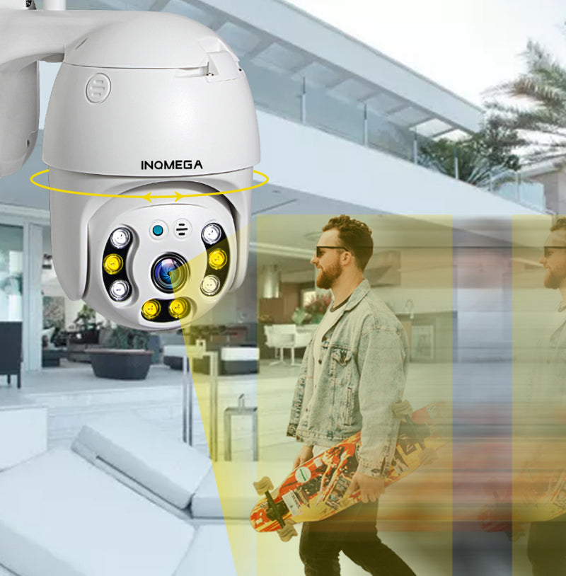 INQMEGA 1080P 360 PTZ 8 LED Waterproof IP Camera H.264 HD Night Version Motion-Detection Home WIFI Camera Baby Monitors