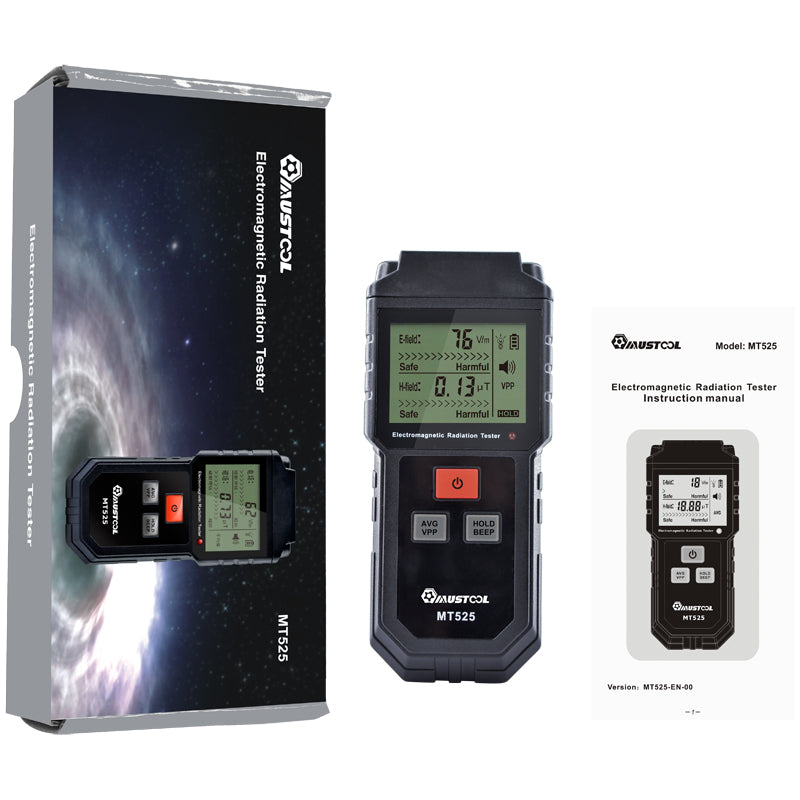 Tools MUSTOOL MT525 Electromagnetic Radiation Tester Electric Field & Magnetic Field