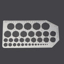 Clear Plastic Template Ruler Circle Shapes Drawing Drafting Template Stencil Hand Tools