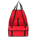 Portable Pet Dog Car Carrier Seat Bag Seat Belt Booster Waterproof Basket Safety Mesh Hanging Bag