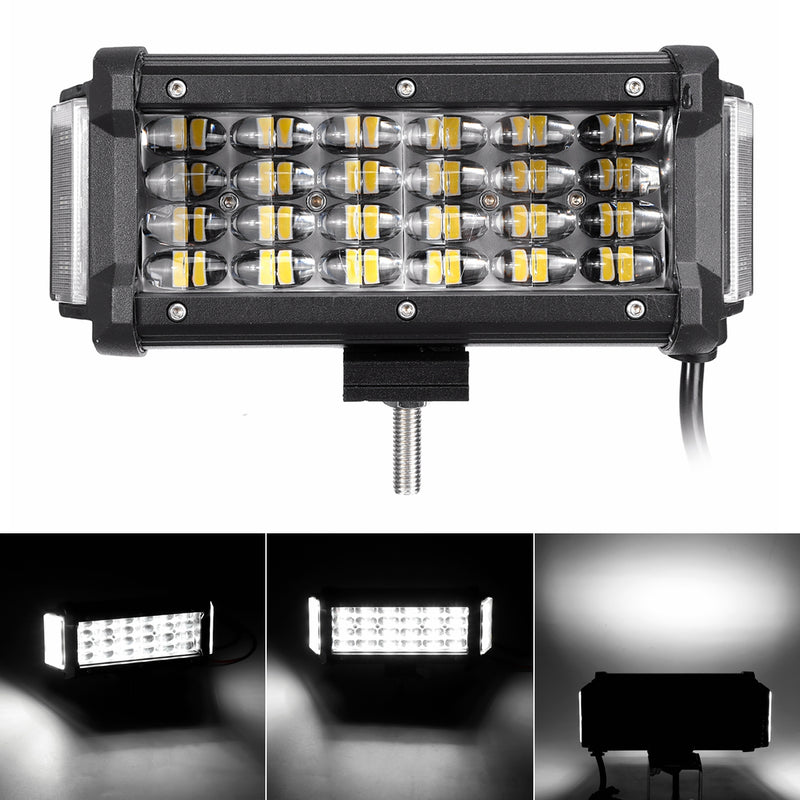 7" 40W 10-32V 40LED IP67 LED Work Light Bar Spot Flood Beams Combo For Off-road SUV Truck