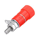 Excellway 10Pcs 4mm Banana Socket Nickel-plated Link Post Nut Banana Plug Jack Connector Red Black