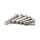 Suleve M2.5SH3 100pcs M2.5 Stainless Steel Button Head Hex Socket Screw Bolts 3/4/5/6/8/10/12/14/16/18/20/25/30mm Optional