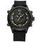 WEIDE 6306 Dual Display Digital Watch Cosy Silicone Strap Alarm Calendar Luminous Sport Watch