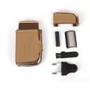 KEMEI Mini Portable Electric Beard Hair Razor Men Shaver USB Rechargeable W/ Mirror