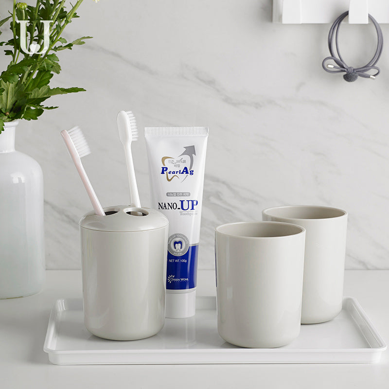 XIAOMI Jordan&Judy Anti-drop Washing Cup Toothbrush Teethbrush Holder 3 Set Famlily Bathroom