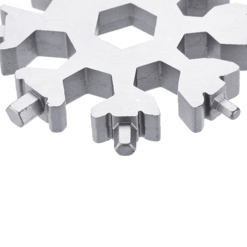 AOTDDOR 18 in 1 Multifunction Snowflakes Screwdriver Multi-tool Portable Keychain Screwdriver Bottl