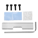 Ultra-thin Silver Aluminum Alloy CNC Case Portable Box Support GPIO Ribbon Cable For Raspberry Pi 3