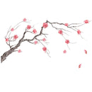 Miico FX64045 Plum Flower Wall Sticker Home Decorative Sticker DIY Sticker Living Room And Bedroom Decoration