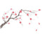 Miico FX64045 Plum Flower Wall Sticker Home Decorative Sticker DIY Sticker Living Room And Bedroom Decoration