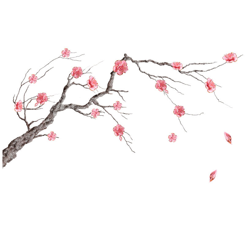 Miico FX64045 Plum Flower Wall Sticker Home Decorative Sticker DIY Sticker Living Room And Bedroom Decoration