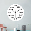 Emoyo ECY022 Creative Science Mathematics Word Formula Wall Clock For Home Office Decorations