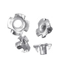 Suleve CSTN3 90Pcs Four Prong T Nut Inserts Carbon Steel Zinc Plated For Wood M3/M4/M5/M6/M8 Nut Assortment Kits