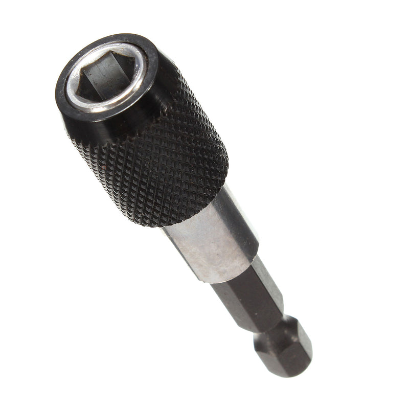 1PC Black 1/4" Hex Shank 60mm Quick Release Magnetic Screwdriver Bit Holder