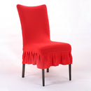 Honana Elegant Pure Color Elastic Stretch Chair Seat Cover Dining Room Home Wedding Deco
