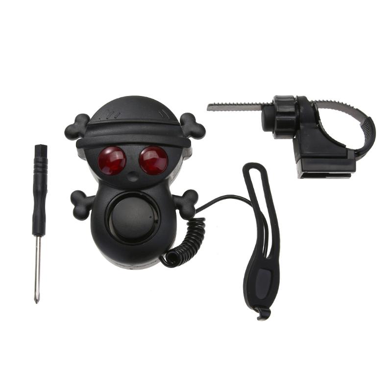 XANES WB01 Bicycle Electric Horn High Decibel 120dB Bell with Warning Light Multi-tone Waterproof
