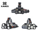 XANES 2503 1700 Lumens Cycling Headlamps 4 Switch Modes 5x T6 Light Three Focusing Methods Light