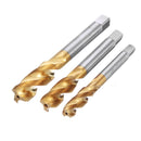 Drillpro M8/M10/M12 HSS Titanium Coated Screw Tap Thread Metric Spiral Flute Machine Hand Tap