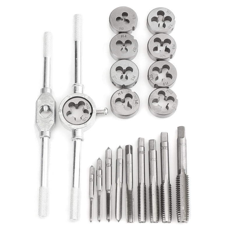 12/20pcs Metric Screw Tap Wrench with Die Adjustable Tap Wrench M3-M10 Nut Bolt