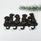 Vintage Iron 4 Hooks Dog Tails Cast Door Wall Hook Home Hook Key Decorative With Screws