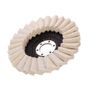 Drillpro 130mm Stianless Steel Wool Felt Flap Polishing Wheel Disc Angle Grinder Buffing Pads For Medical Glass Marble Metal