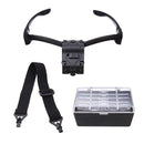 Headbrand LED Magnifier Loupe Reading Glasses 5 Lens 1.0X 1.5X 2.0X 2.5X 3.0X Repairing Tool