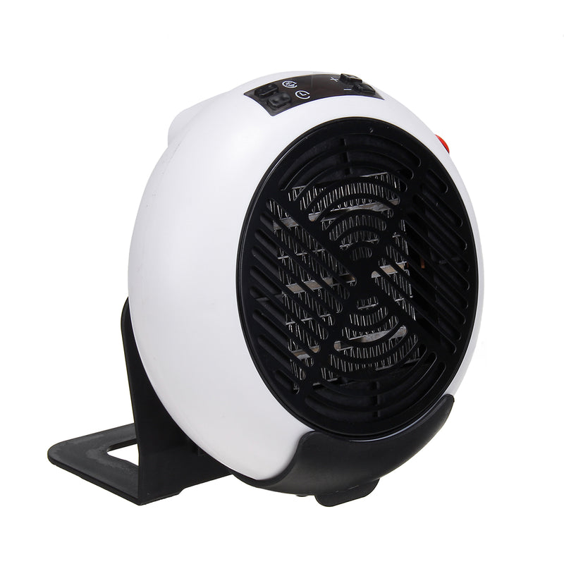 220-240V 1000W Portable Mini Desktop Heater Fan 3 Speeds Timer Fast Heating Silent Winter Warmer for Home Office Power Off Protection