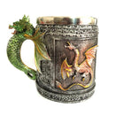 Christmas 3D Novelty Medieval Dragon Mug Faucet Cup Double Wall Stainless Steel Coffee Cups And Mugs