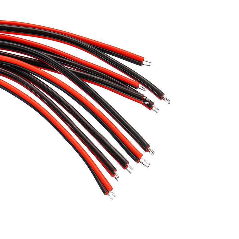 10Pcs Pure Copper Core Female DC Power Supply Wire Jack Plug Wire Connector CCTV Security Camera Surveillance LED
