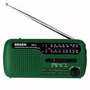 Degen DE13 Portable FM MW SW Manual Cranking Dynamo World Receiver Radio Recorder