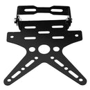 Motorcycle License Plate Holder Aluminum Alloy Mount Bracket Adjusted Number Plate Holder