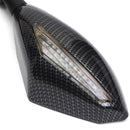 Motorcycle LED Turn Signal Rearview Mirrors For Honda/Kawasaki/SUZUKI/Yamaha