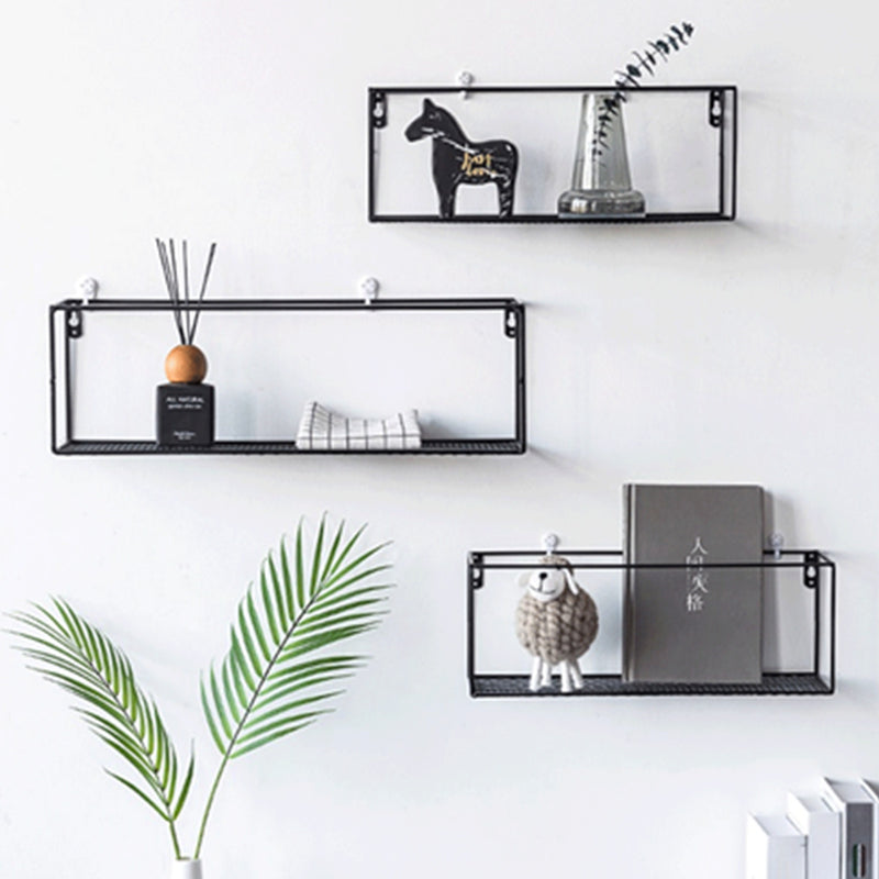 Wall Mounted Shelf Wire Rack Storage Unit Baskets Key Hanging Hanger Bookshelf House Decor