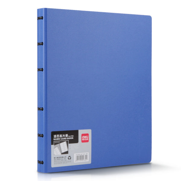 XIAOMI Ecosystem Deli 5780 Large Capacity Business Card Holder Name Card Folder Case ID Credit Card Storage Box Card Album Loose-leaf Business Card Books