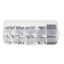 Suleve M2CH4 480Pcs M2 Hex Socket Button&Flat Head Screw Carbon Steel Bolt Nut Assortment