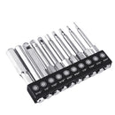 Drillpro 20pcs 60mm H1.5-H12 Hex Head Screwdriver Bit 1/4 Inch Hex Shank Metric Inch Magnetic Screwdriver Bits