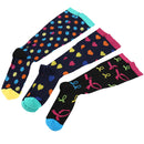 3Pairs Compression Socks Travel Stockings Running Anti Fatigue