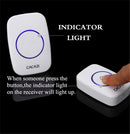 CACAZI A10 Wireless Doorbell Waterproof 100-240V 300M Range Music Door Bell Home 60 Chimes Door Ring 1 Receiver 1 Transmitter